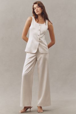 Endless Rose Satin Wide-Leg Pants
