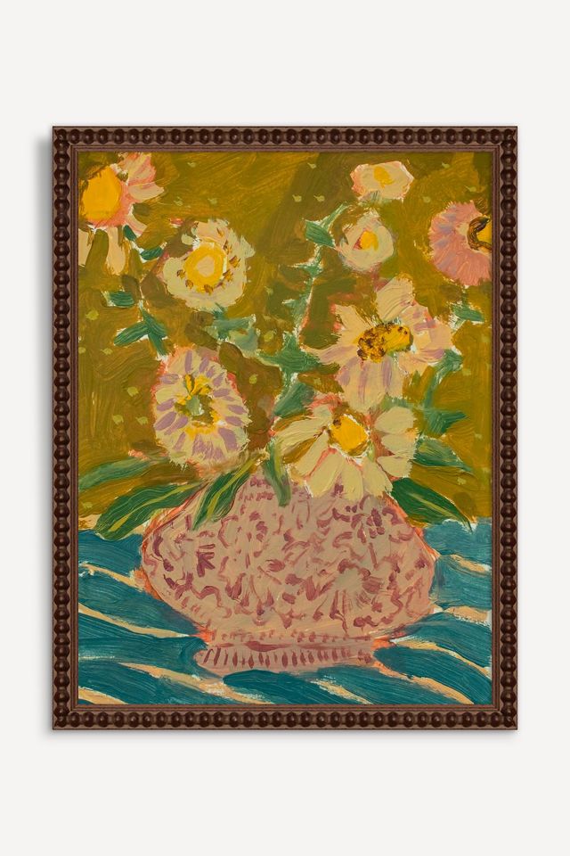 Potted Florals in Mauve Wall Art #1