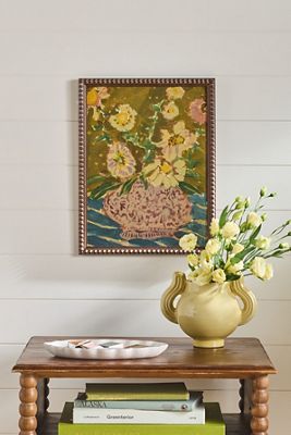 Potted Florals in Mauve Wall Art