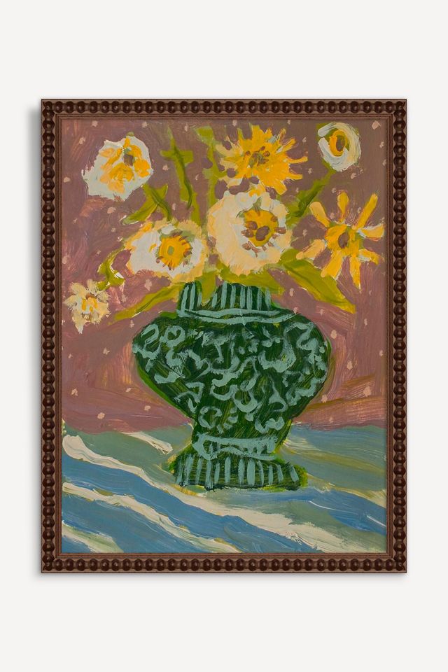 Potted Florals in Purple Wall Art #1