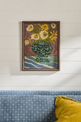 Potted Florals in Purple Wall Art