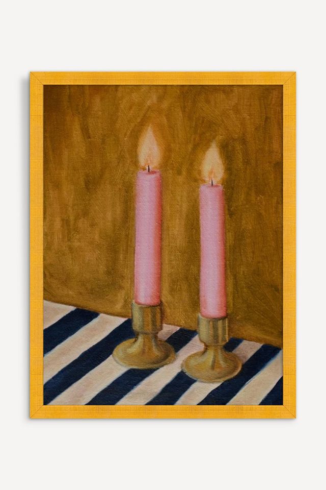 Stripe Candle Wall Art #1