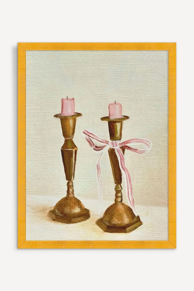 Ribbons on Brass Wall Art #1