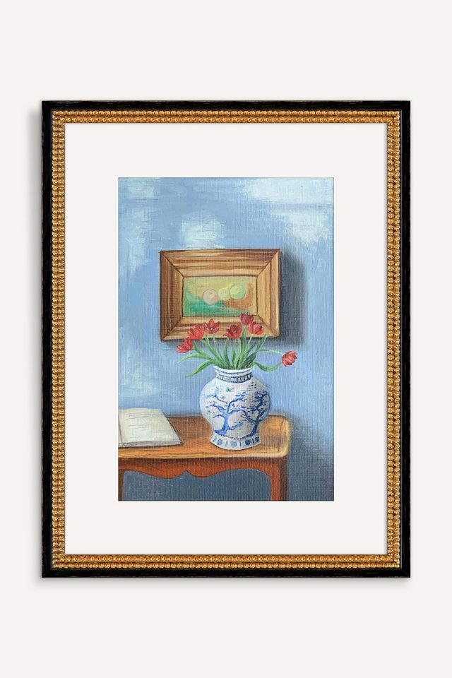 Tulips in a Ginger Jar Wall Art #1