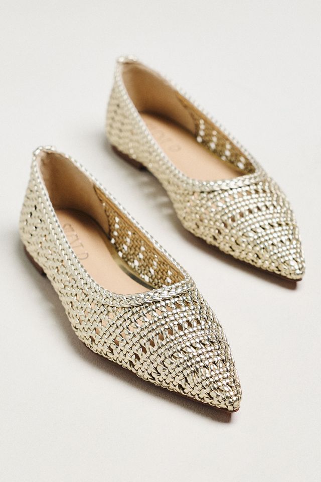 Silent D Selma Woven Pointed-Toe Flats #1