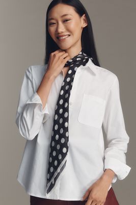 Maeve Large Graphic Print Silk Scarf