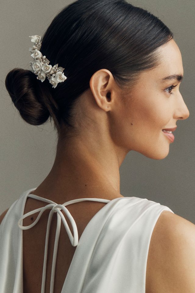 Untamed Petals Victoria Crystal Floral Comb #1