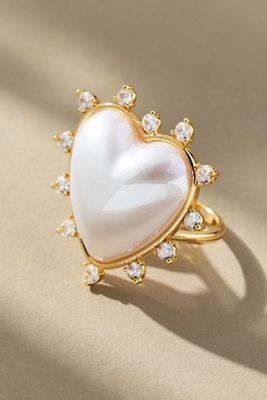 Crystal Pendant Cocktail Ring