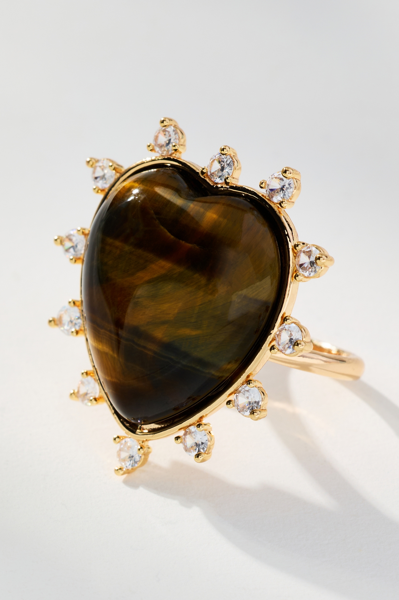 Crystal Pendant Cocktail Ring