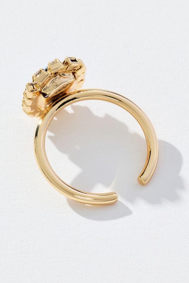 Cameo Bling Cocktail Ring #1