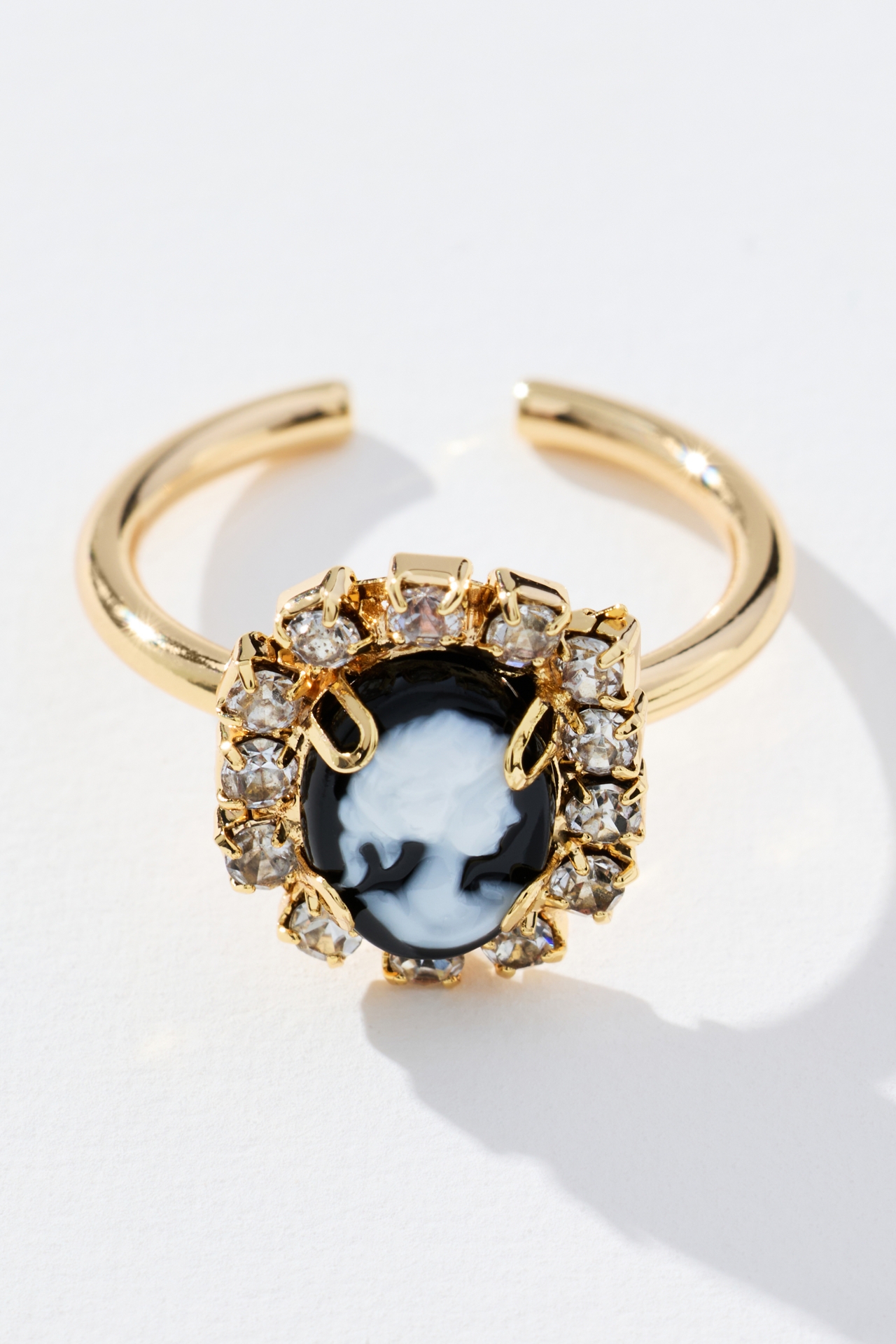 Cameo Bling Cocktail Ring
