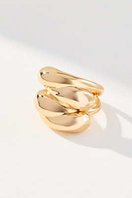 By Anthropologie Classic Stacking Ring In Gold
