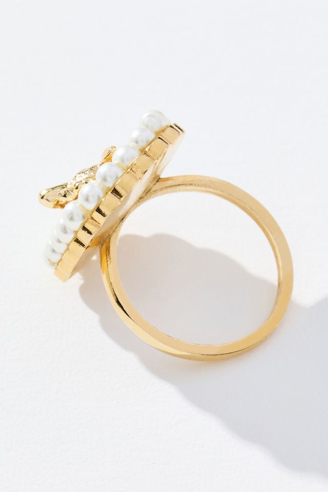 Dog Cameo Cocktail Ring