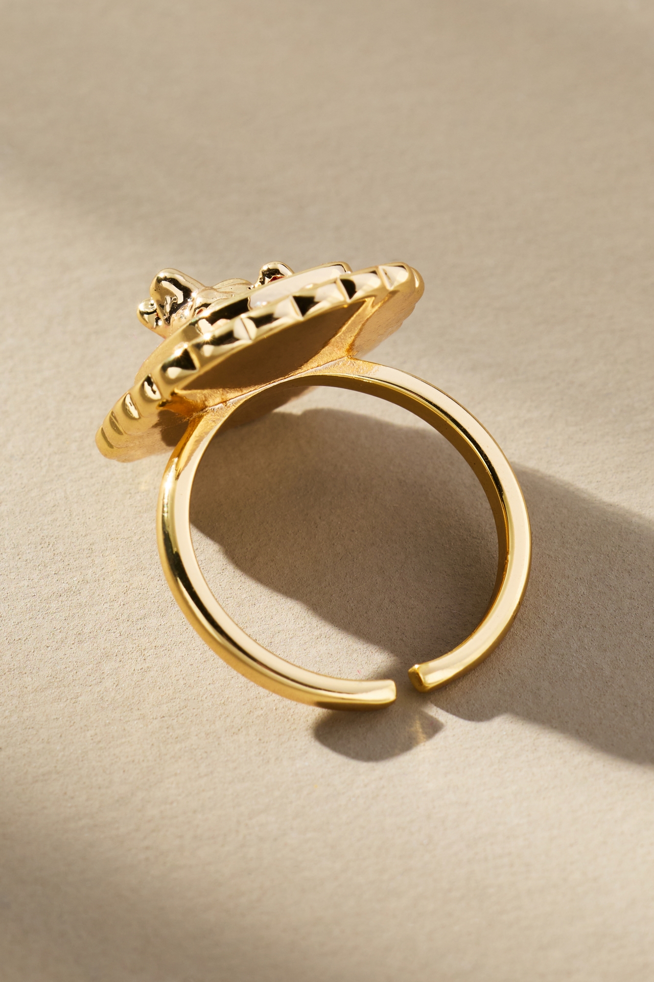 Dog Cameo Cocktail Ring