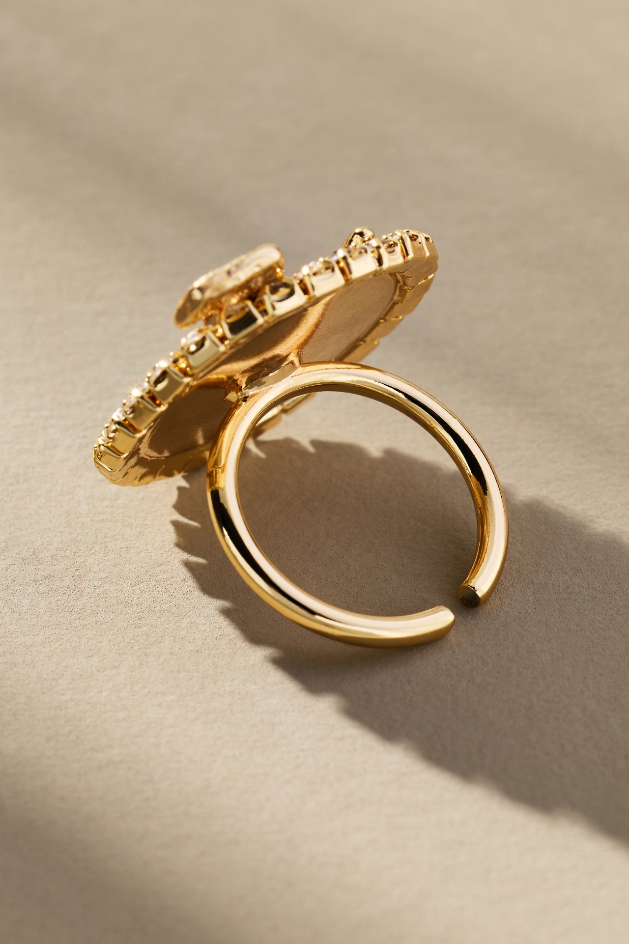 Dog Cameo Cocktail Ring