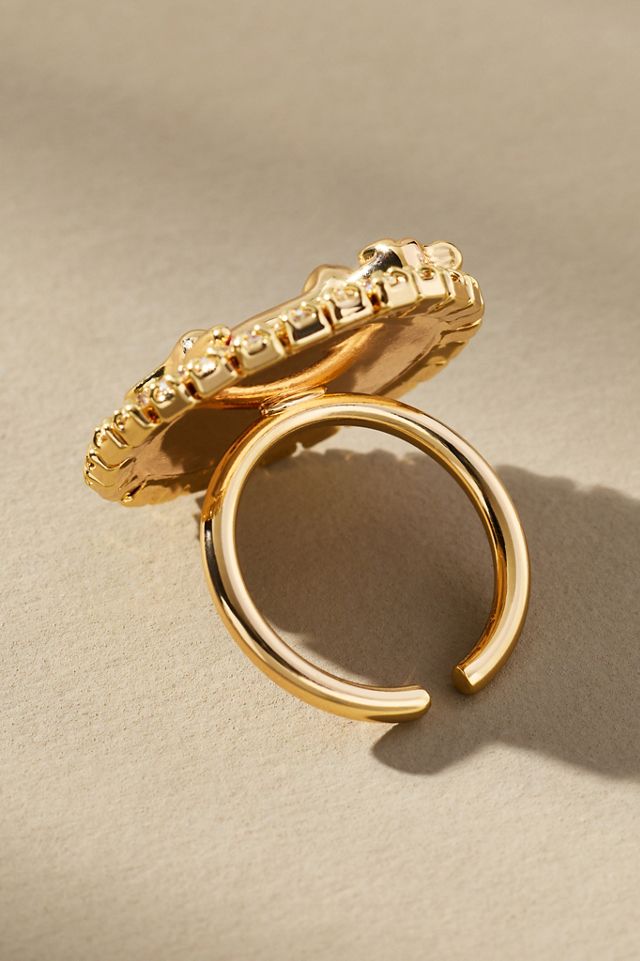 Dog Cameo Cocktail Ring #2