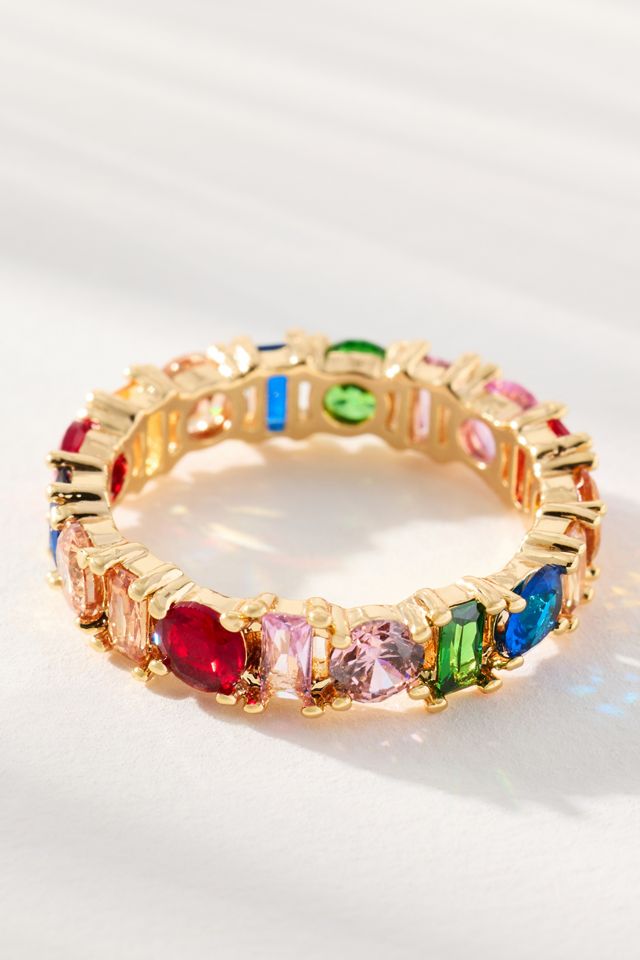 Crystal Stone Stacking Ring | Anthropologie