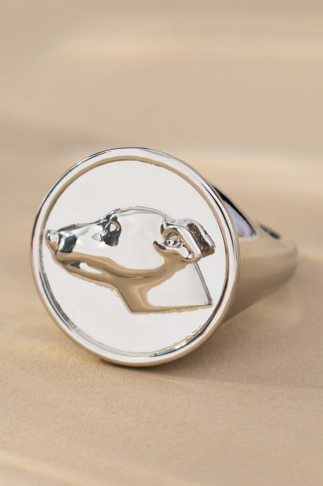 Dog Icon Cocktail Ring #1