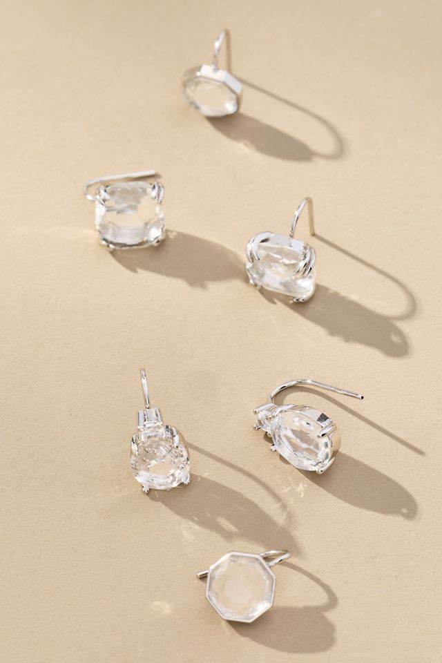 Maeve Crystal Huggie Earrings, Set of 3 #1