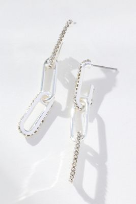 Maeve Triple Paperclip Drop Earrings