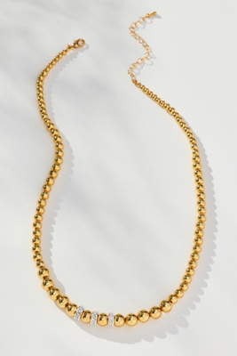 By Anthropologie Ball Chain Necklace In Gold