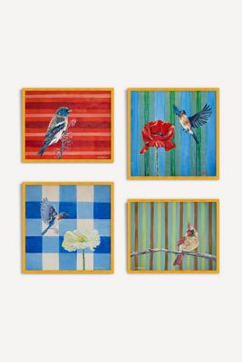 Birds Gallery Wall, Set of 4