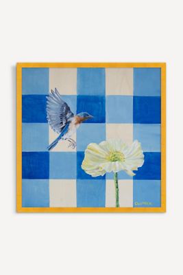 Bluebird & Icelandic Poppy Wall Art