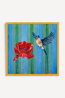 Bluebird & Poppy Wall Art