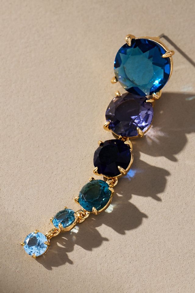 Mehrfarbige Kristall-Ohrringe #1