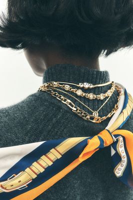 Bezel Crystal Cirque Necklace