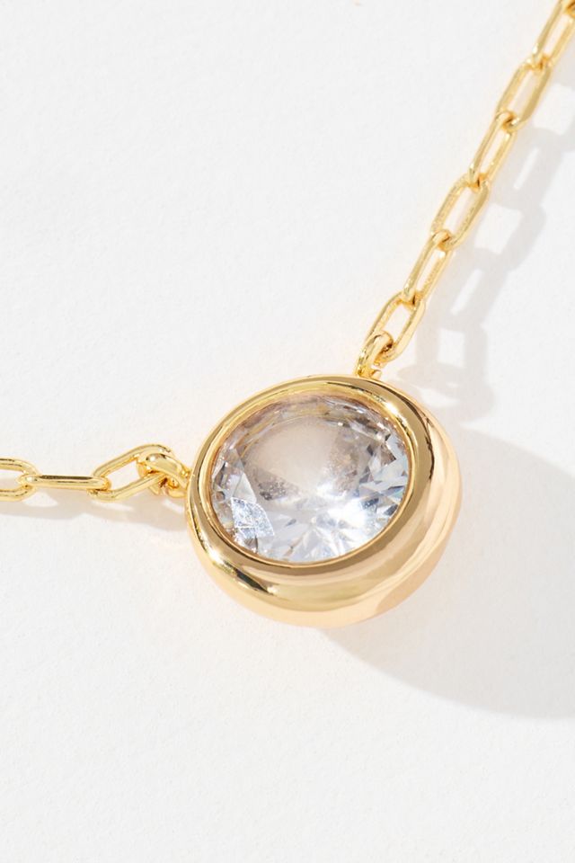 Bezel Crystal Cirque Necklace #2