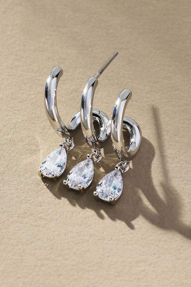 Crystal Huggie Earrings #1