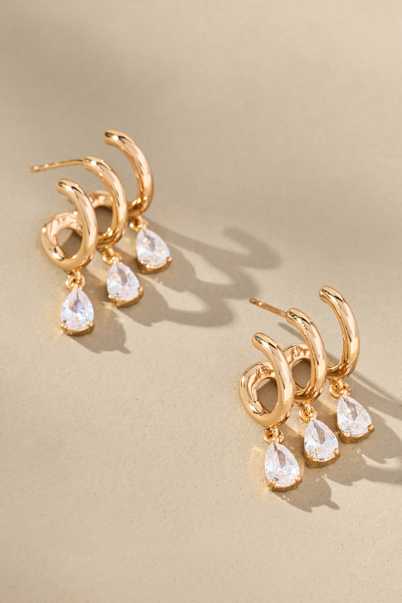 Crystal Huggie Earrings