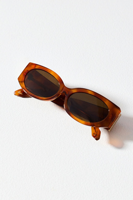 Anthropologie OVAL TORTOISE SUNGLASSES Style No.  4158383730100 PINK COMBO Elite Eyewear Metal Oval Sunglasses | Anthropologie main image 2