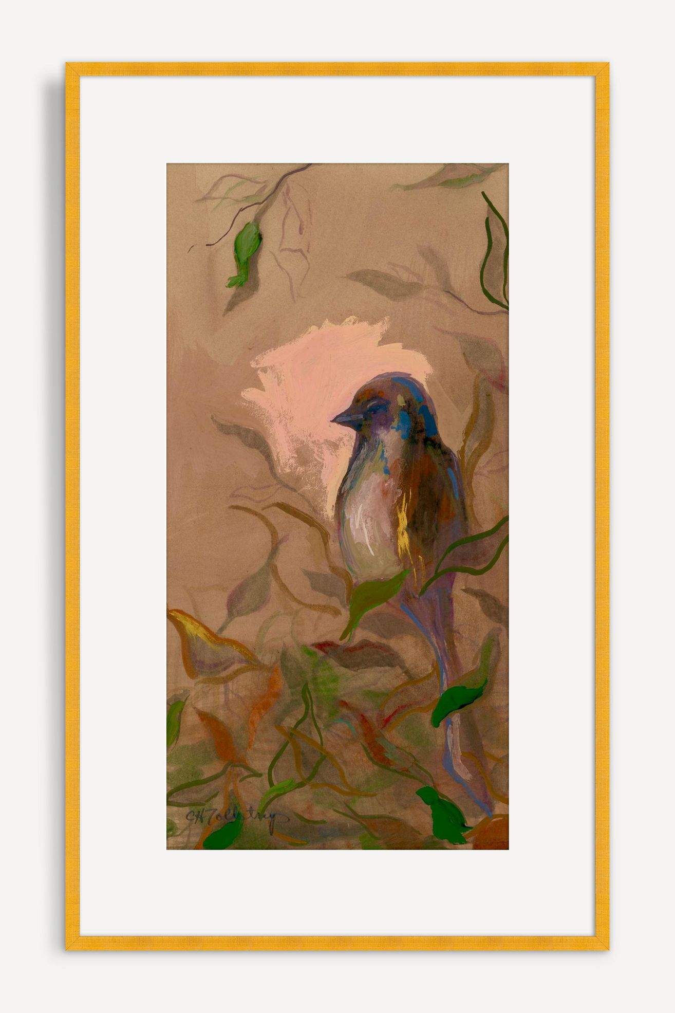 She Watches Wall Art - Honey, Standard, One Size
