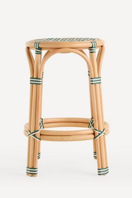 Coastal Rattan Indoor/Outdoor Bar Stool
