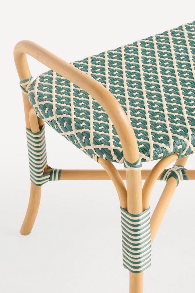 Coastal Rattan Indoor/Outdoor Bench #2