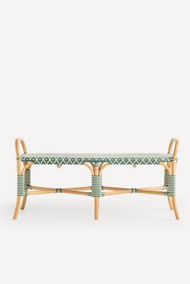 Coastal Rattan Indoor/Outdoor Bench