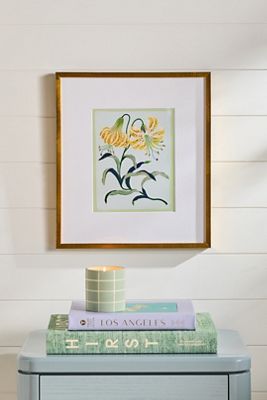 Tiger Lily on Blue Wall Art