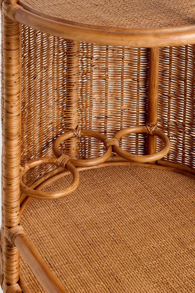 Nalu Woven Rattan Bar Cart #2