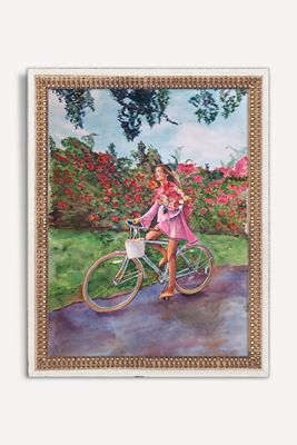 Bike Ride in the Garden Wall Art