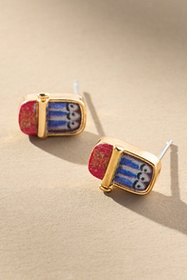 By Anthropologie Candy Icon Stud Earrings In Multi