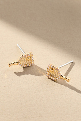 By Anthropologie Candy Icon Stud Earrings In Gold