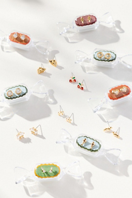 By Anthropologie Candy Icon Stud Earrings In Multi