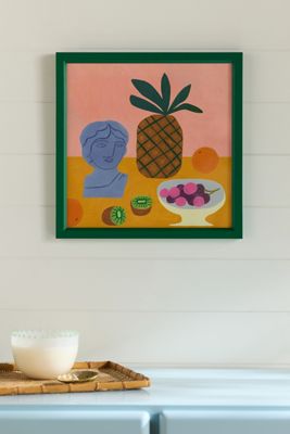 Roman Bust and Kiwi Still Life Wall Art