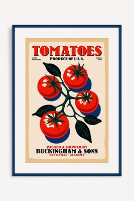 Retro Tomatoes Wall Art