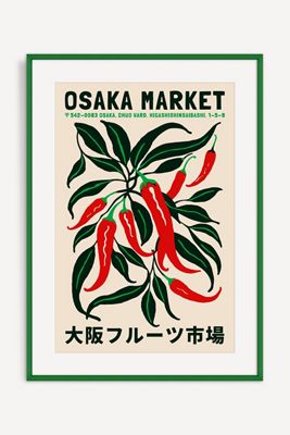 Osaka Market Japanese Poster Wall Art