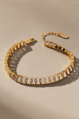 By Anthropologie Single Tennis Bracelet In Gold