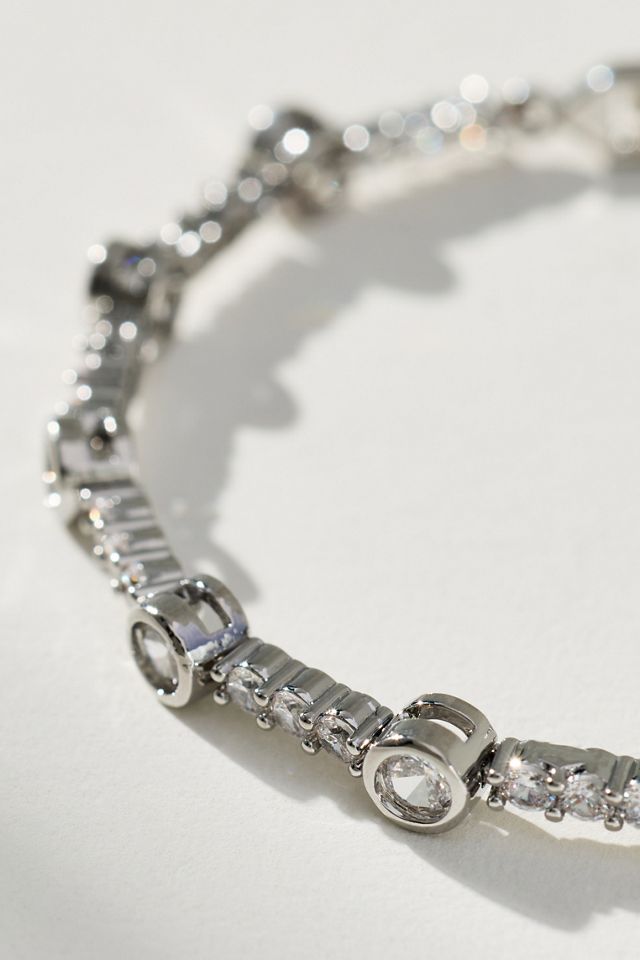 Mixed Crystal Tennis Bracelet #1