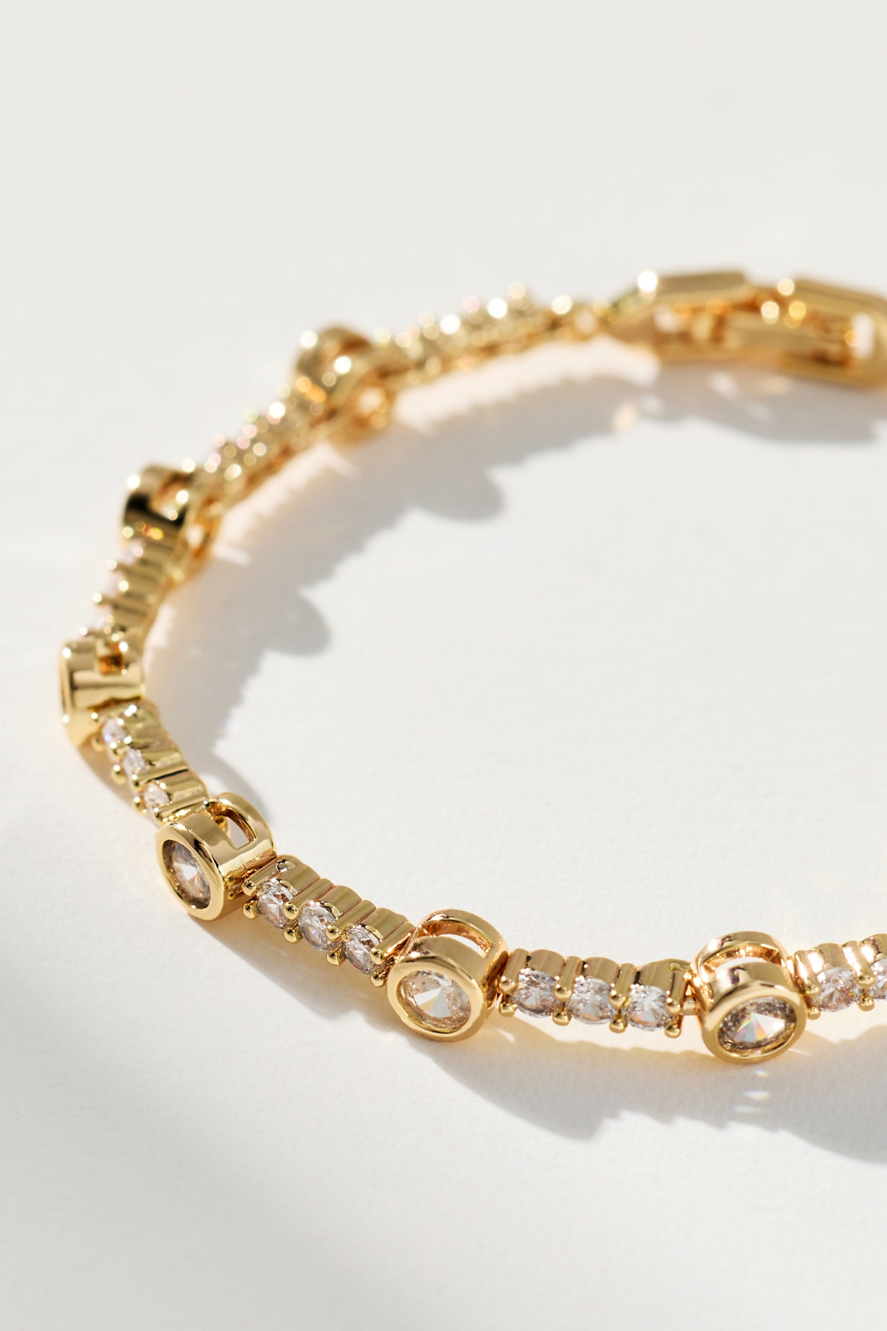 Mixed Crystal Tennis Bracelet